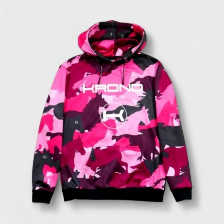 Sweat à Capuche Camo Rose