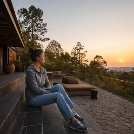 Sweat à capuche Zippé en cachemire Gris Sweat à capuche Zippé en cachemire Gris