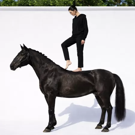 Sweat à capuche Chukka en cachemire Noir Sweat à capuche Chukka en cachemire Noir