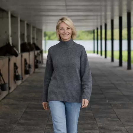 Pull Col Roulé en Cachemire Gris Pull Col Roulé en Cachemire Gris